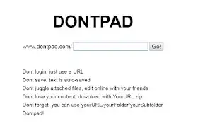 Ferramentas online para trabalho remoto: Dontpad