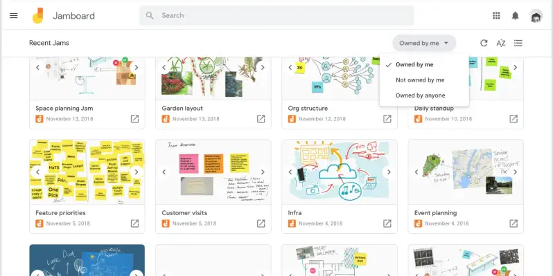 Ferramentas online para trabalho remoto: Jamboard