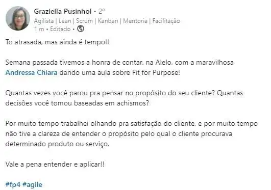 Por que fazer o treinamento fit for purpose f4p 3