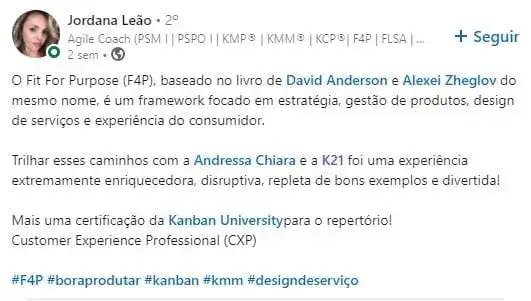 Por que fazer o treinamento fit for purpose f4p 4