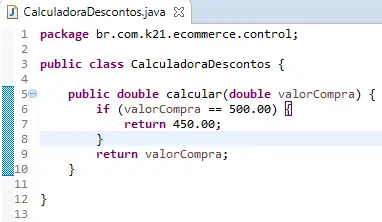 Modificação mais simples no método calcular em CalculadoraDescontos para retornar sucesso